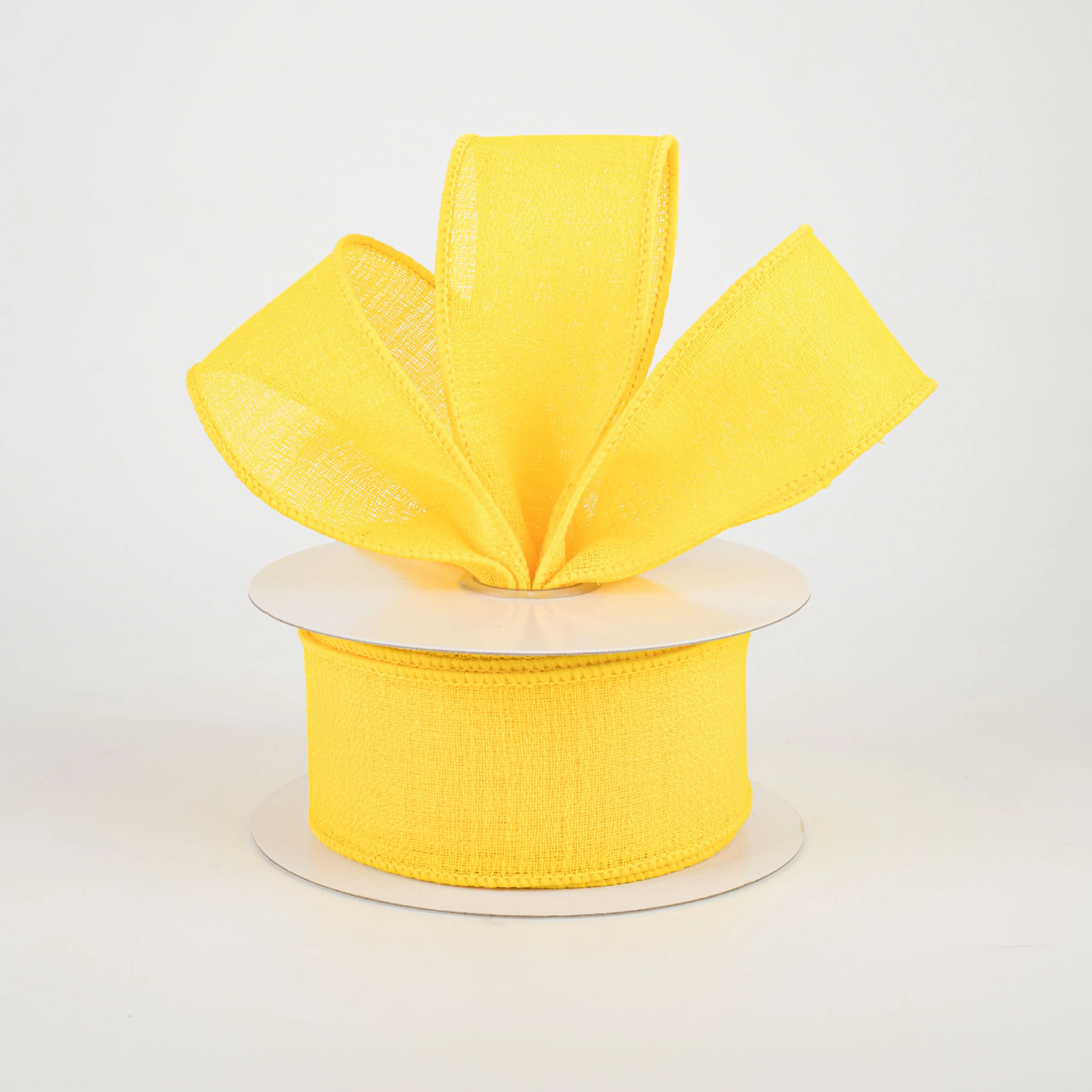 1.5" Gauze Ribbon: Bright Yellow (10 Yards)