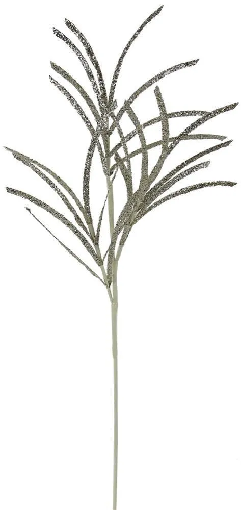 31" Champagne Glittered Paper Grass Spray