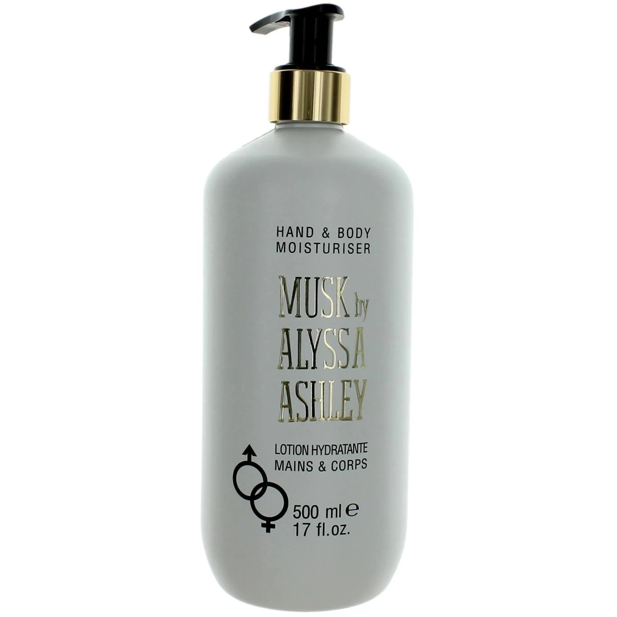 Alyssa Ashley Women's Hand and Body Moisturizer - Musk with Enchanting Notes, 17 oz