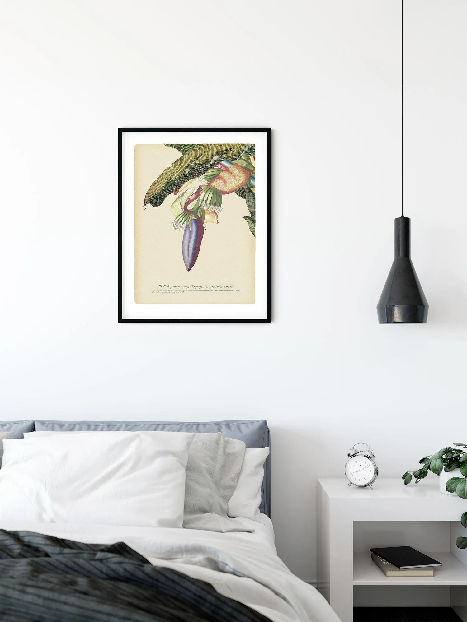 Banana Heart Art Poster