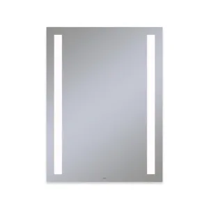 Bathroom Mirror Vitality Column Light Pattern Rectangular 30W x 40H Inch Wall Mount Defogger Included and Color Temperature 4000 Kelvin Cool White Light