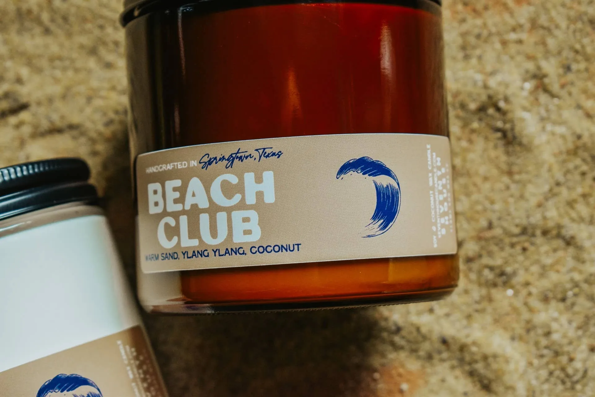 BEACH CLUB - Warm Sand, Ylang Ylang, Coconut Candle