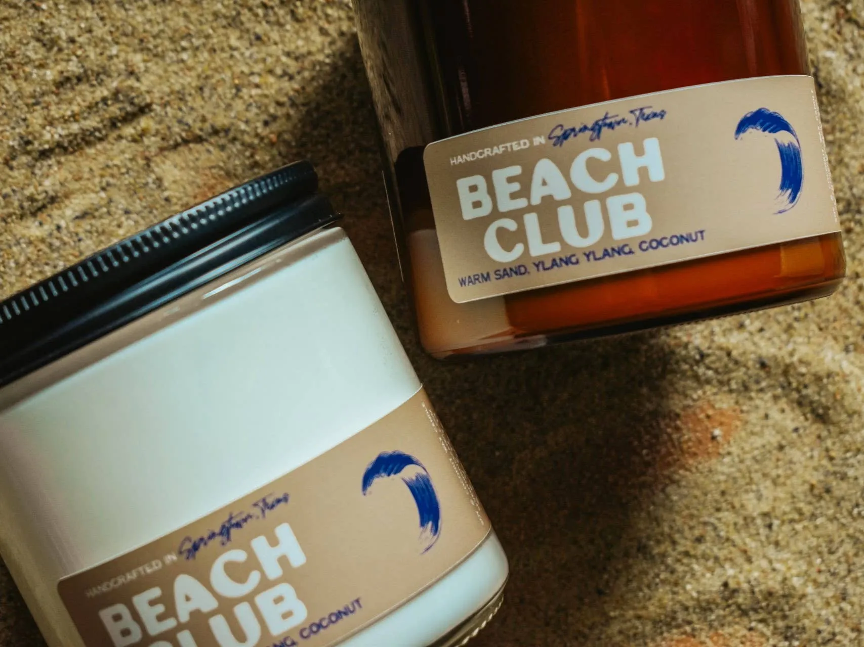 BEACH CLUB - Warm Sand, Ylang Ylang, Coconut Candle