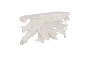 Beau Cast Root Console Table Gel Coat White