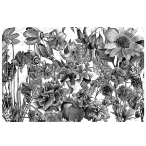Black and White Floral Decoupage Paper - JRV Stencil Co