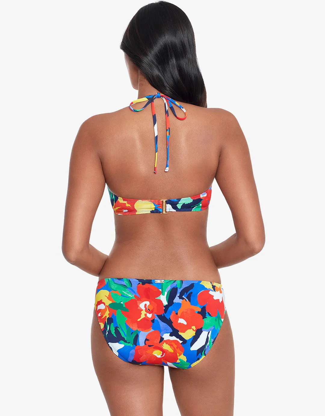 Bold Abstract Floral Hipster Bikini Pant
