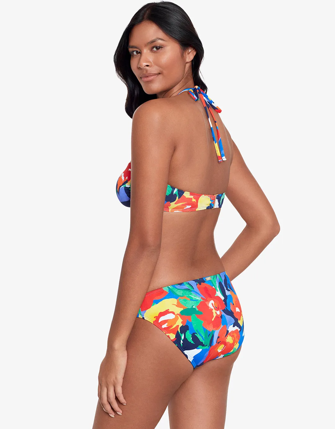 Bold Abstract Floral Hipster Bikini Pant