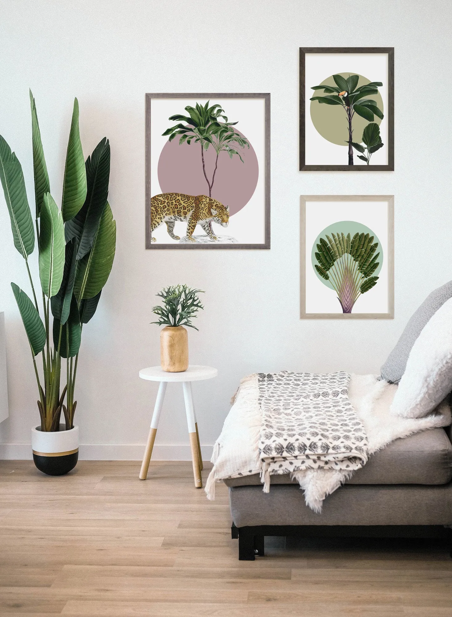Botanical Garden Jaguar Art Poster