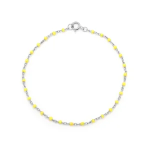 Candy Chain Bracelet | Lemon & Silver
