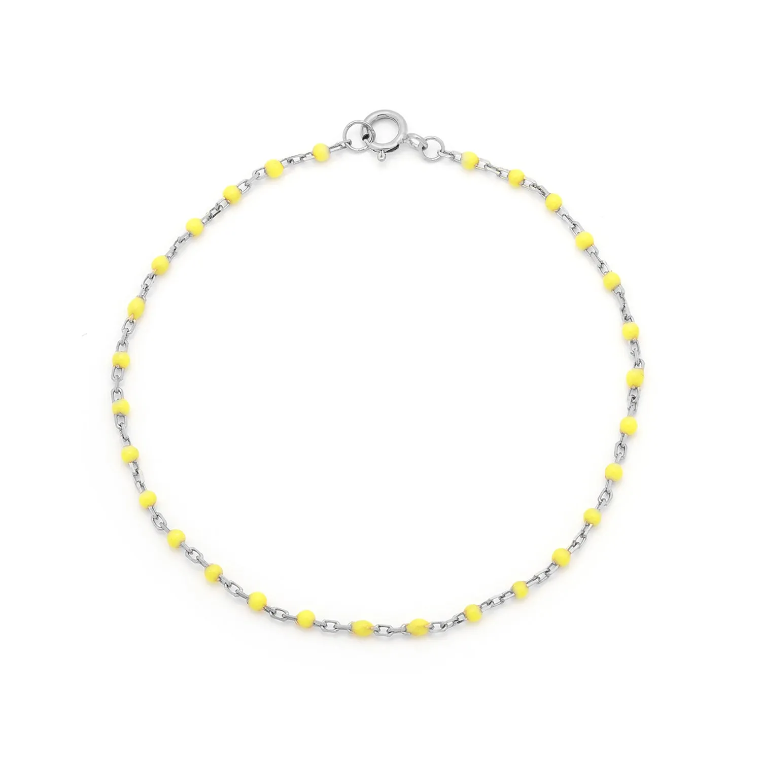 Candy Chain Bracelet | Lemon & Silver