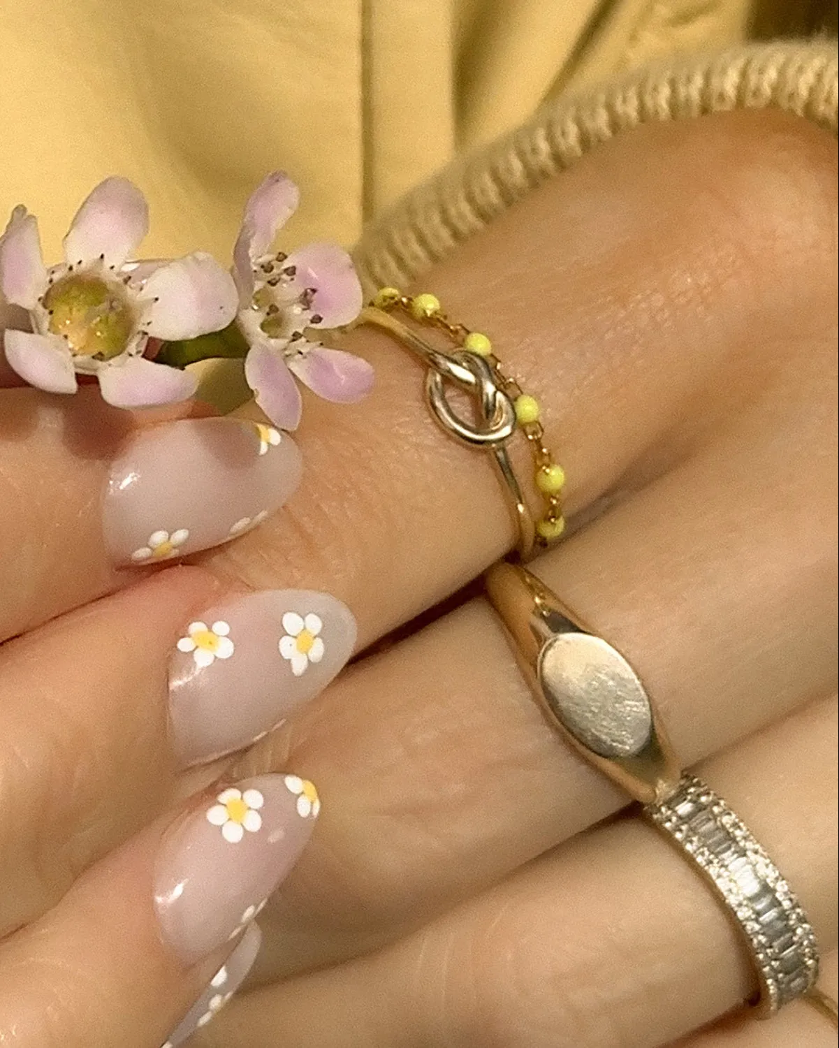 Candy Chain Ring | Lemon & Gold