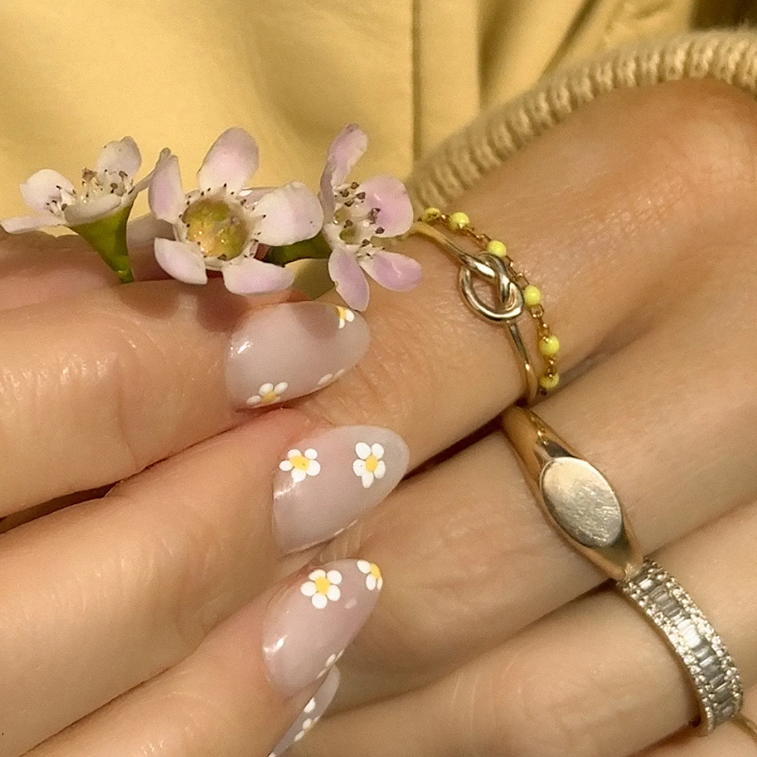 Candy Chain Ring | Lemon & Gold