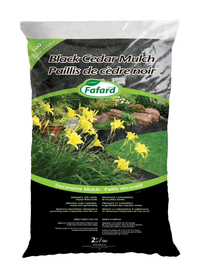 Cedar Mulch Black 2 CU FT
