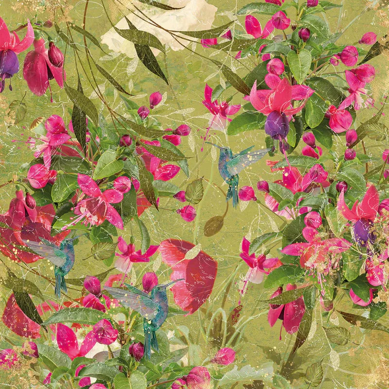 Crafter's Companion Nature's Garden Fabulous Fuchsia Paper Pad 6"X6"