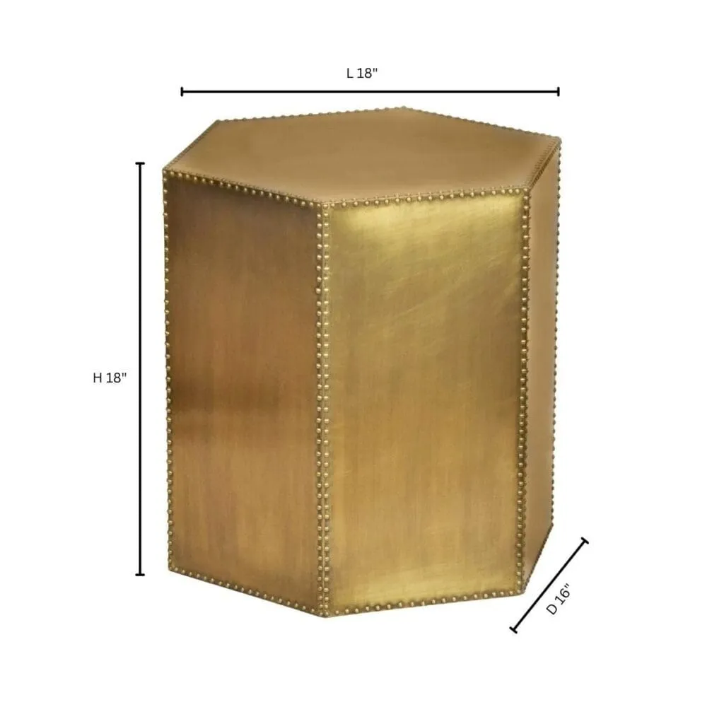 Cyan Design 11509 Korio Accent Table - Brass - Brass