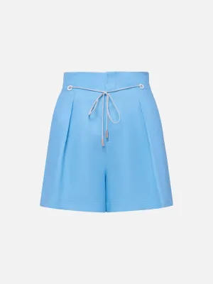 EP YAYING Pure Linen High-Waisted Shorts