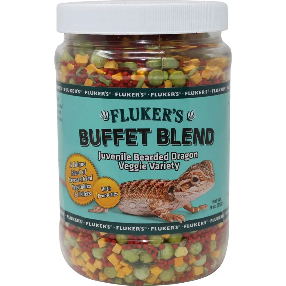 Flukers Juvenile Bearded Dragon Buffet Blend Veggie Variety