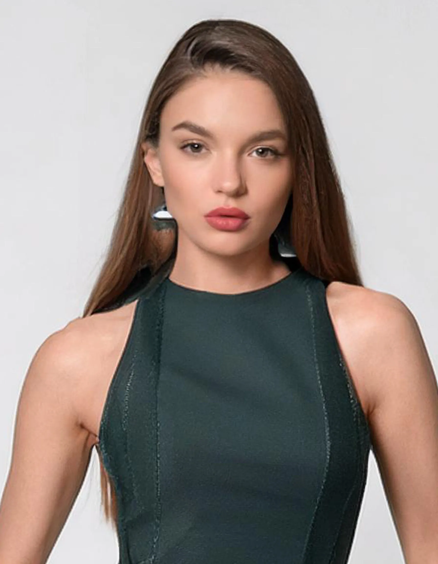 Forest Green Cocktail Dress