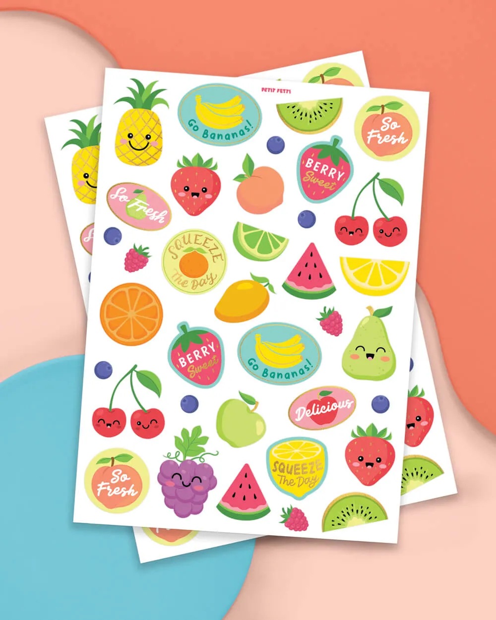 Fruity Tuity Tats - 54 Foil Temporary Tattoos