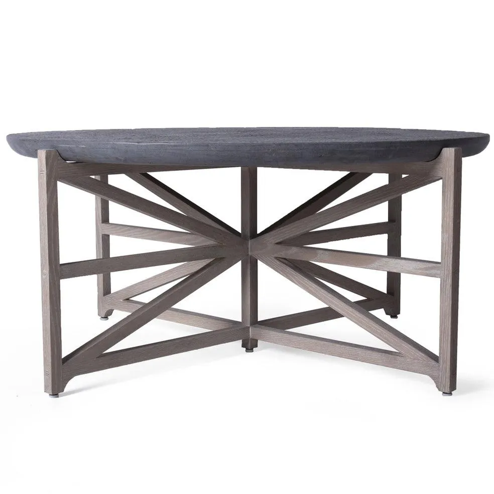 Grey Marble Luxe Modern Coffee Table