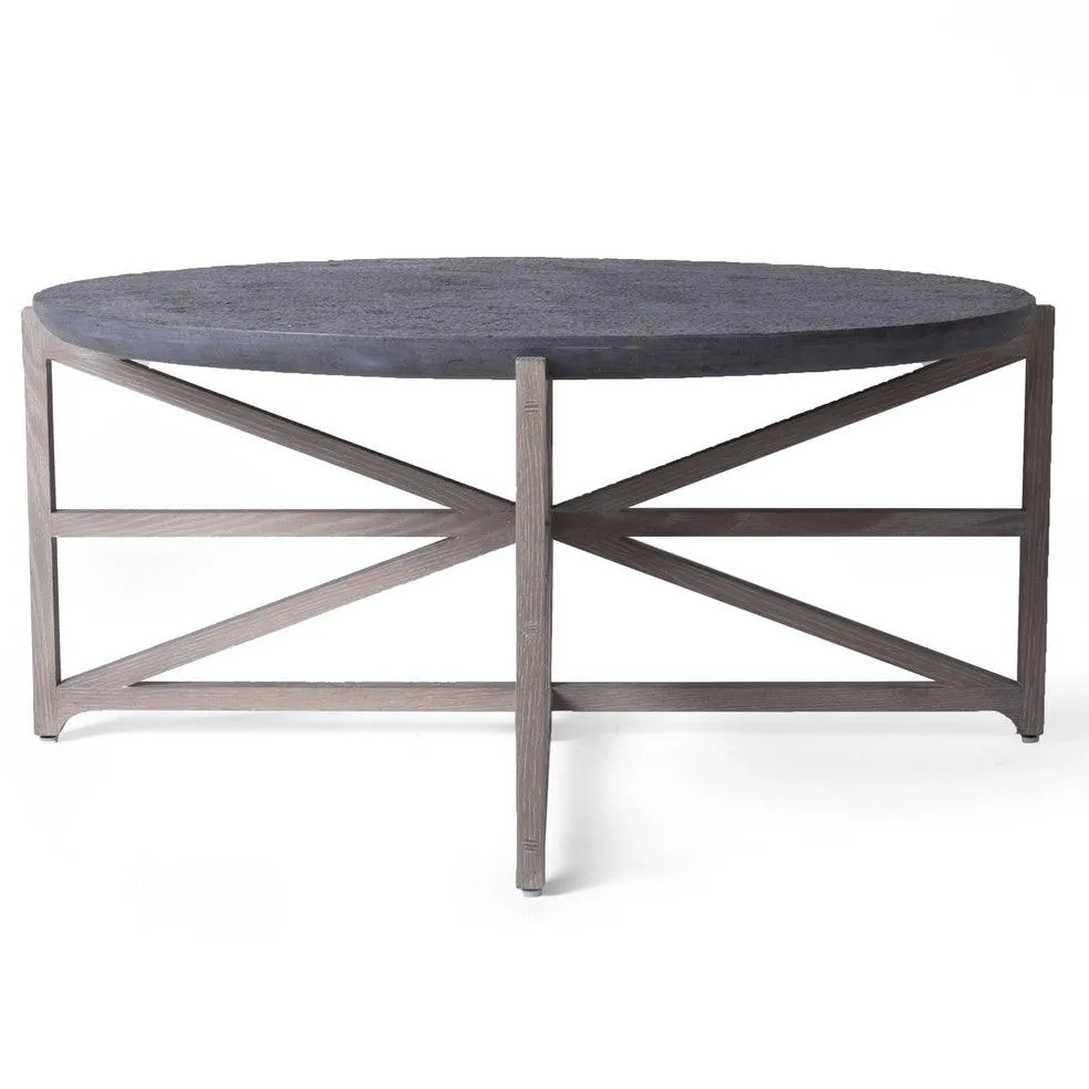 Grey Marble Luxe Modern Coffee Table