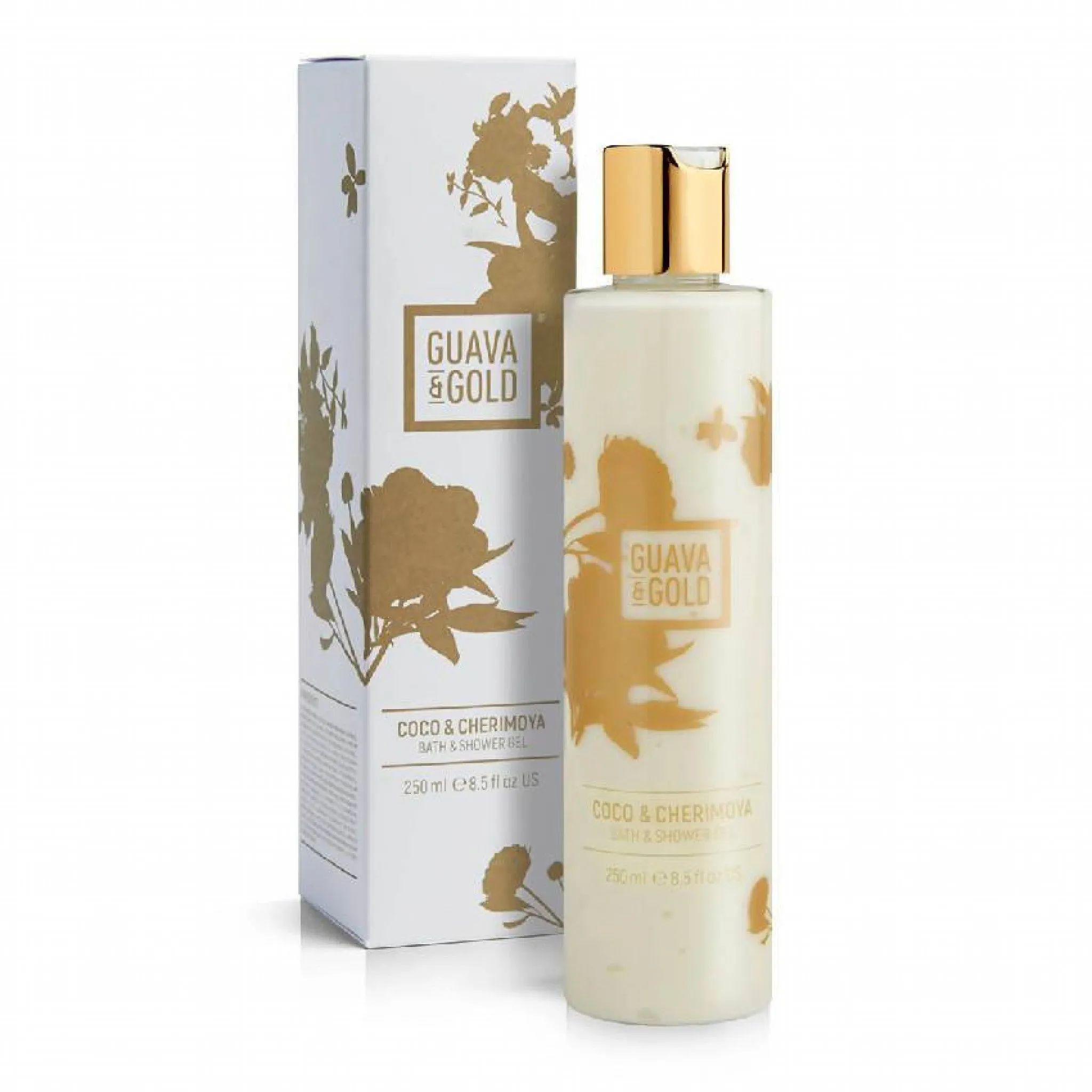 Guava And Gold Coco & Cherimoya Bath & Shower Gel