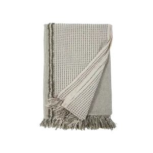 Jagger Oversized Throw-Ivory/Moss