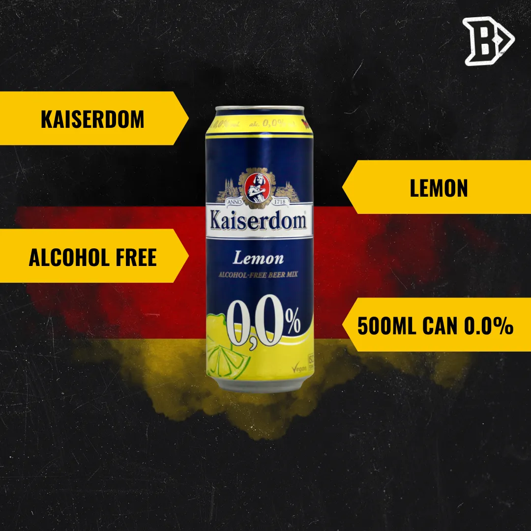 Kaiserdom Lemon Radler German Low Alcohol 500ml Cans - 0.0% (12 Pack)