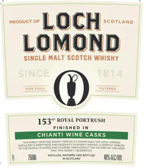 Loch Lomond 153rd Royal Portrush Single Malt Scotch Whisky – Chianti Wine Cask Finish
