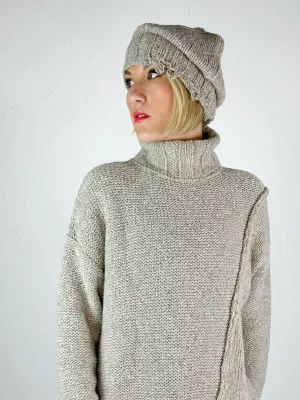 Lurdes Bergada Earthy Rustic Knitted Beanie - 2 Colours