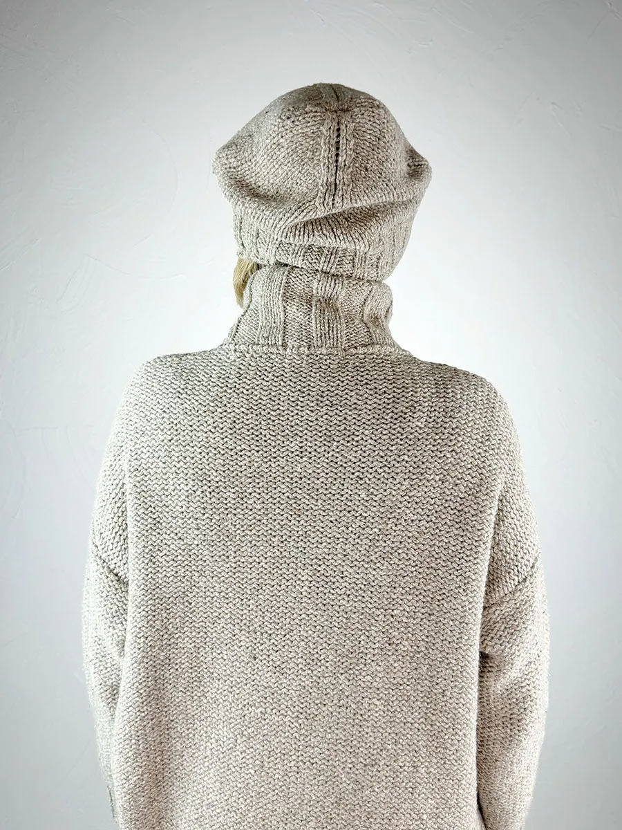 Lurdes Bergada Earthy Rustic Knitted Beanie - 2 Colours