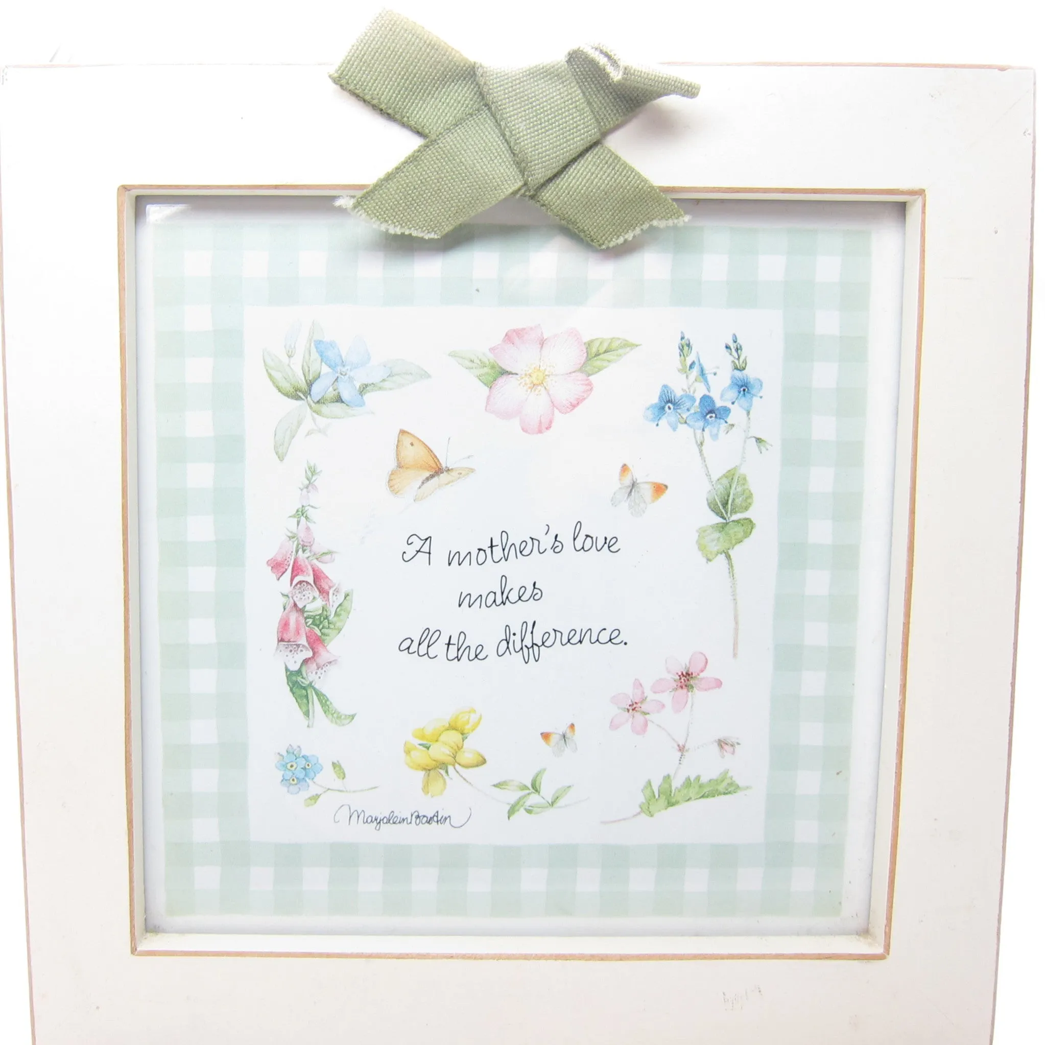 Marjolein Bastin Framed Quote with Flowers - A Mother's Love Makes All the Difference