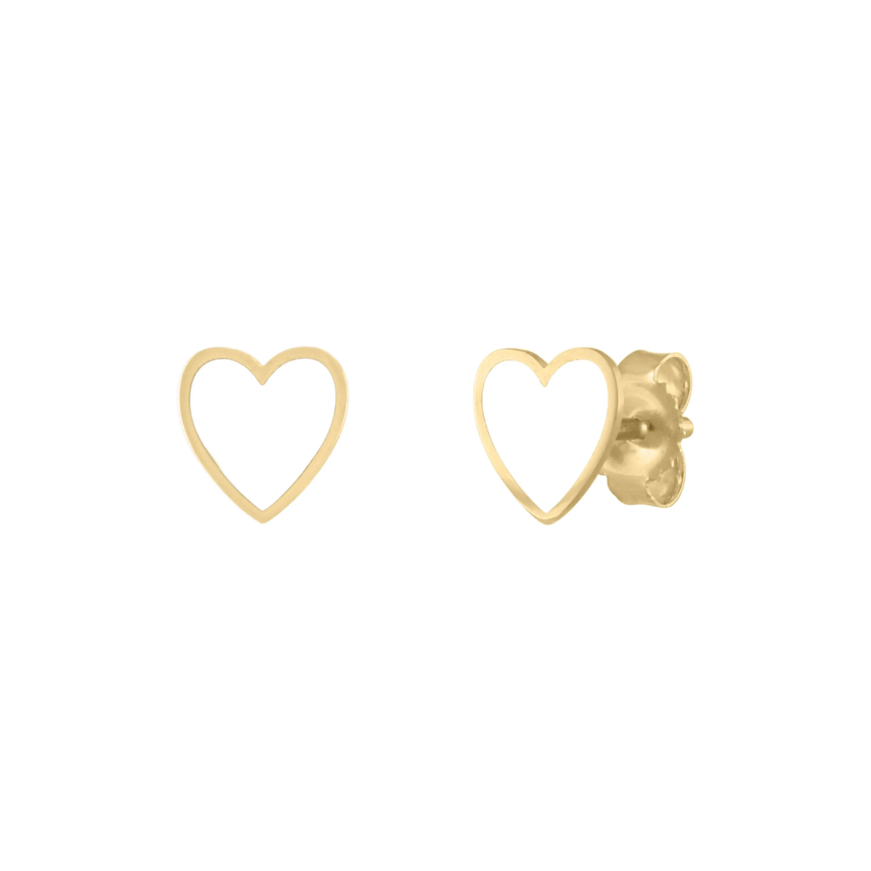Mini Enamel Heart Stud