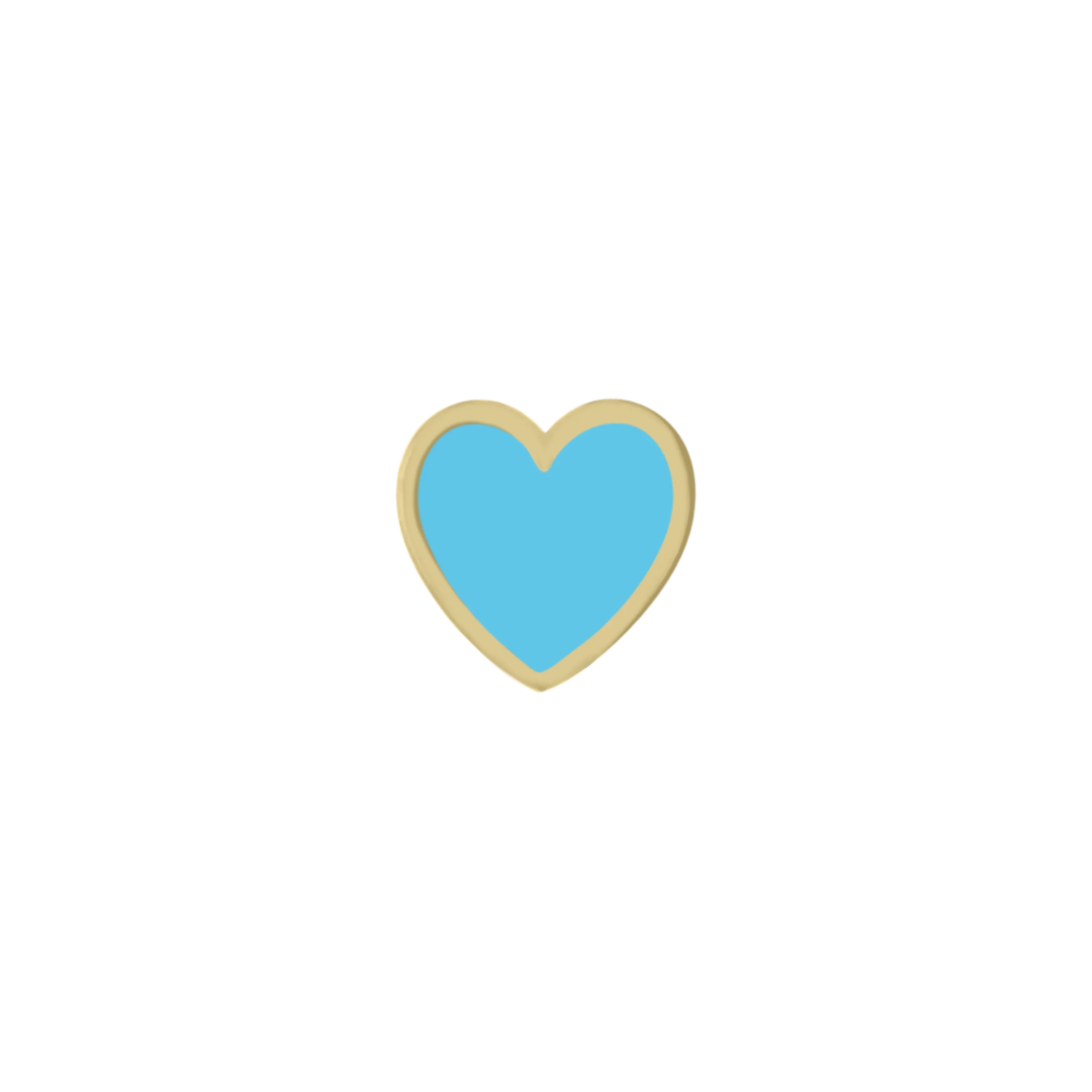 Mini Enamel Heart Stud