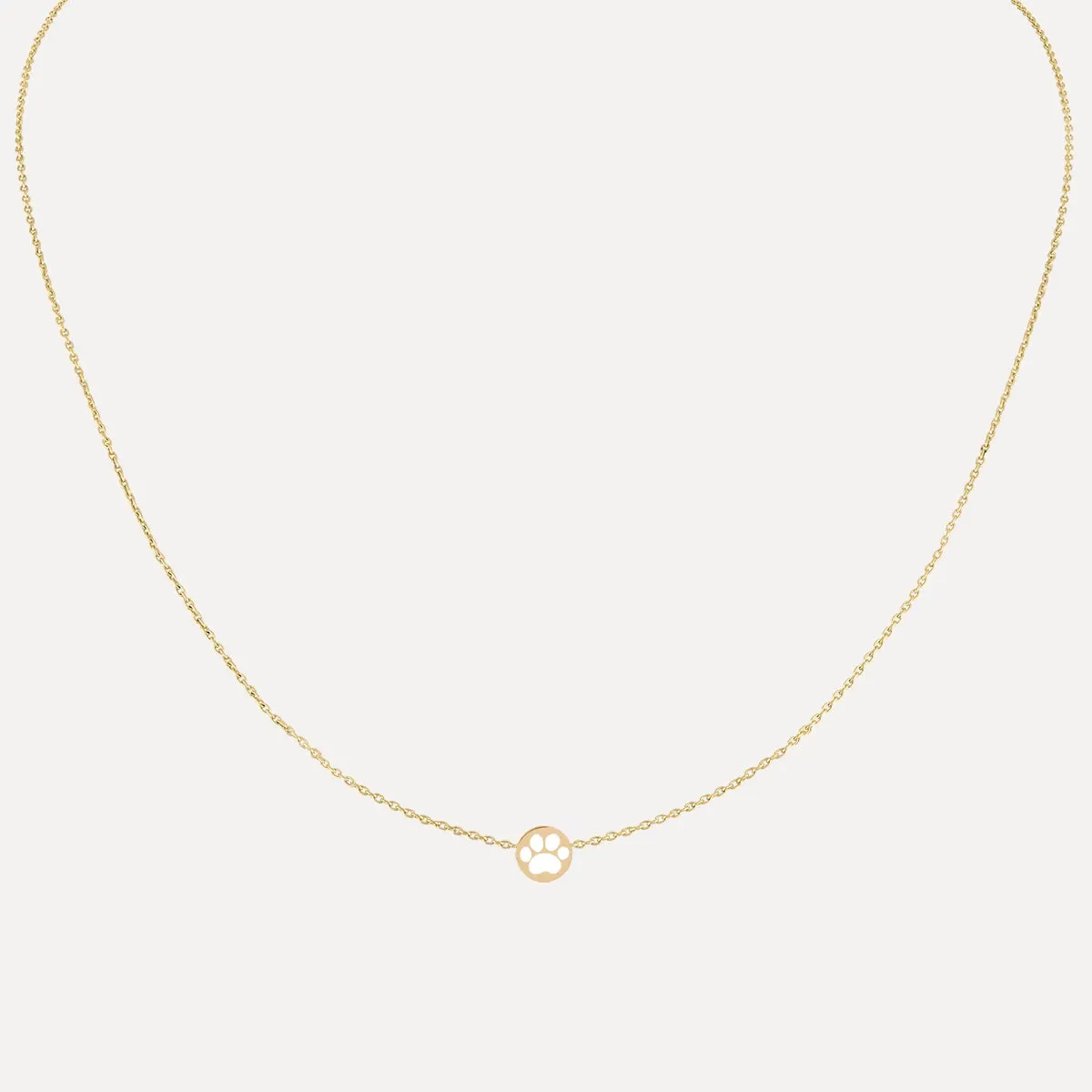 Mini Enamel Paw Necklace