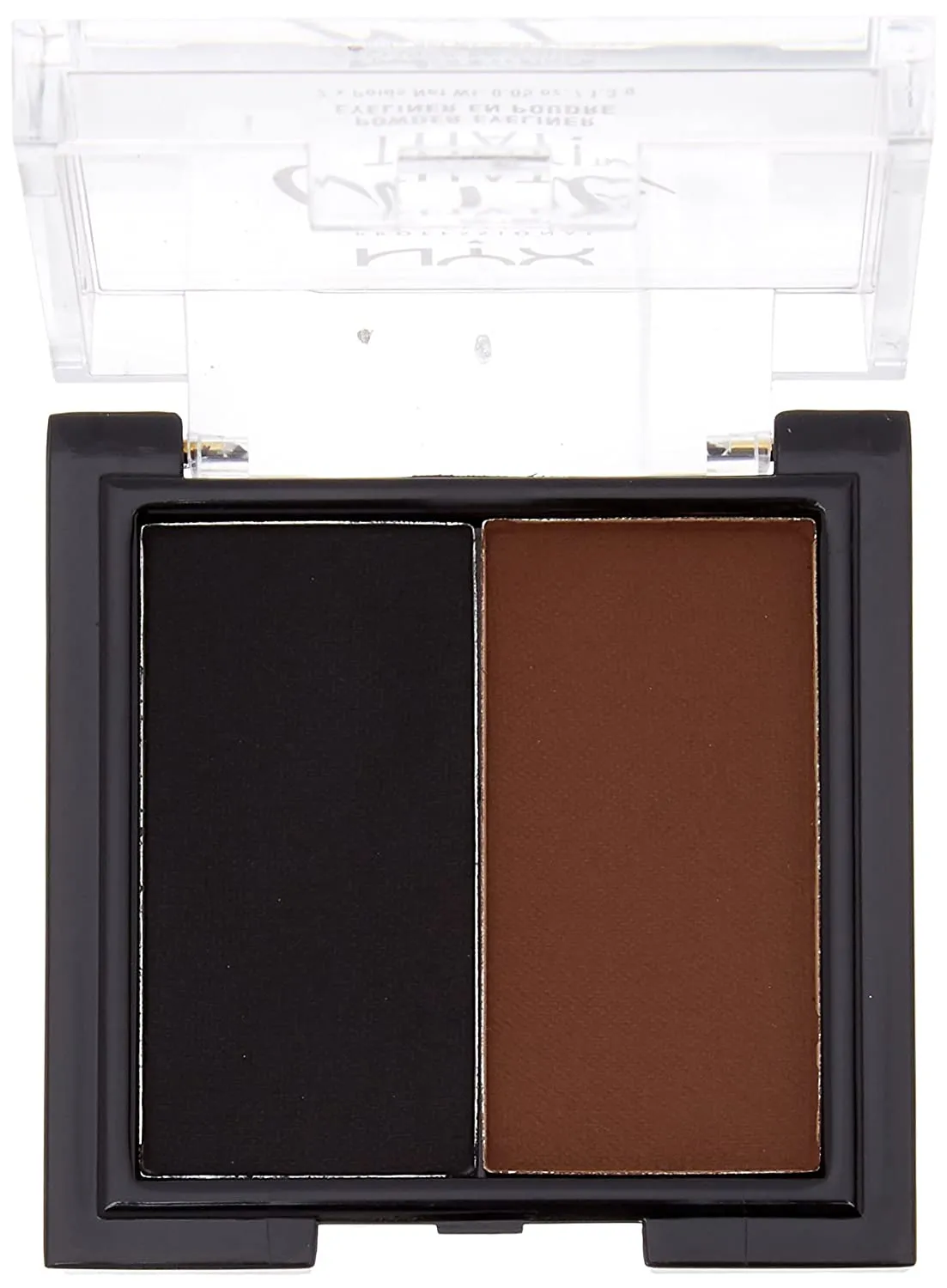 NYX Professional Makeup Cake That! Powder Eyeliner, Black,Brown (CTL01)