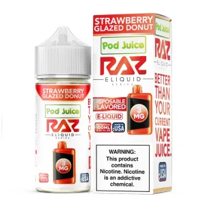Pod Juice x Raz - Strawberry Glazed Donut - 100mL