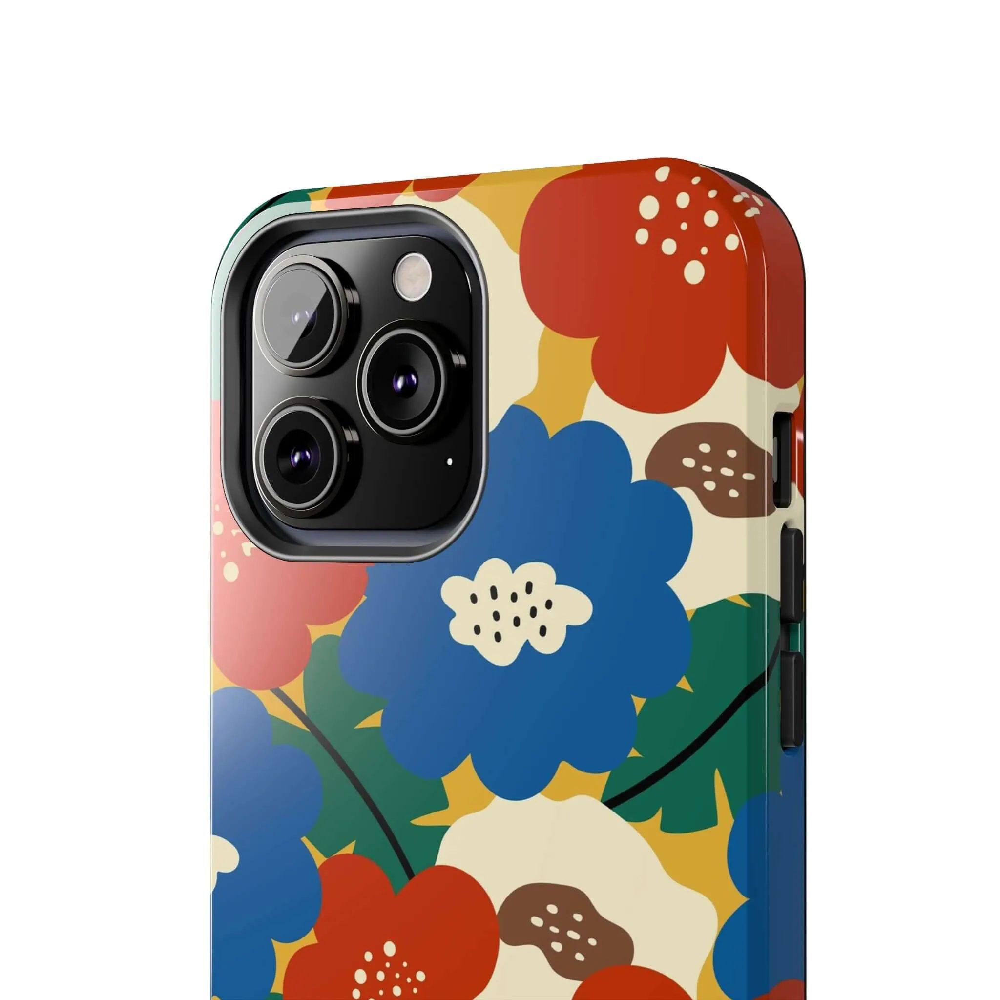 Retro Blooms | Red Flower Case