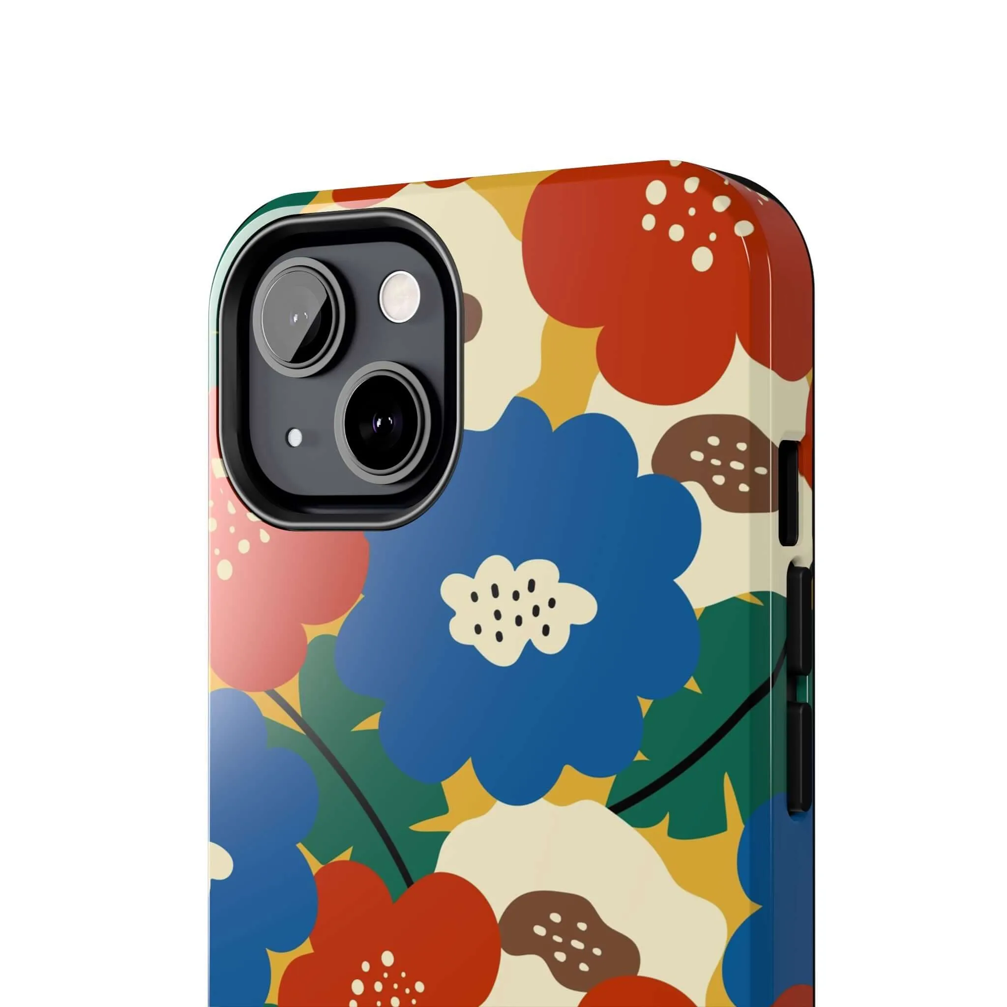 Retro Blooms | Red Flower Case