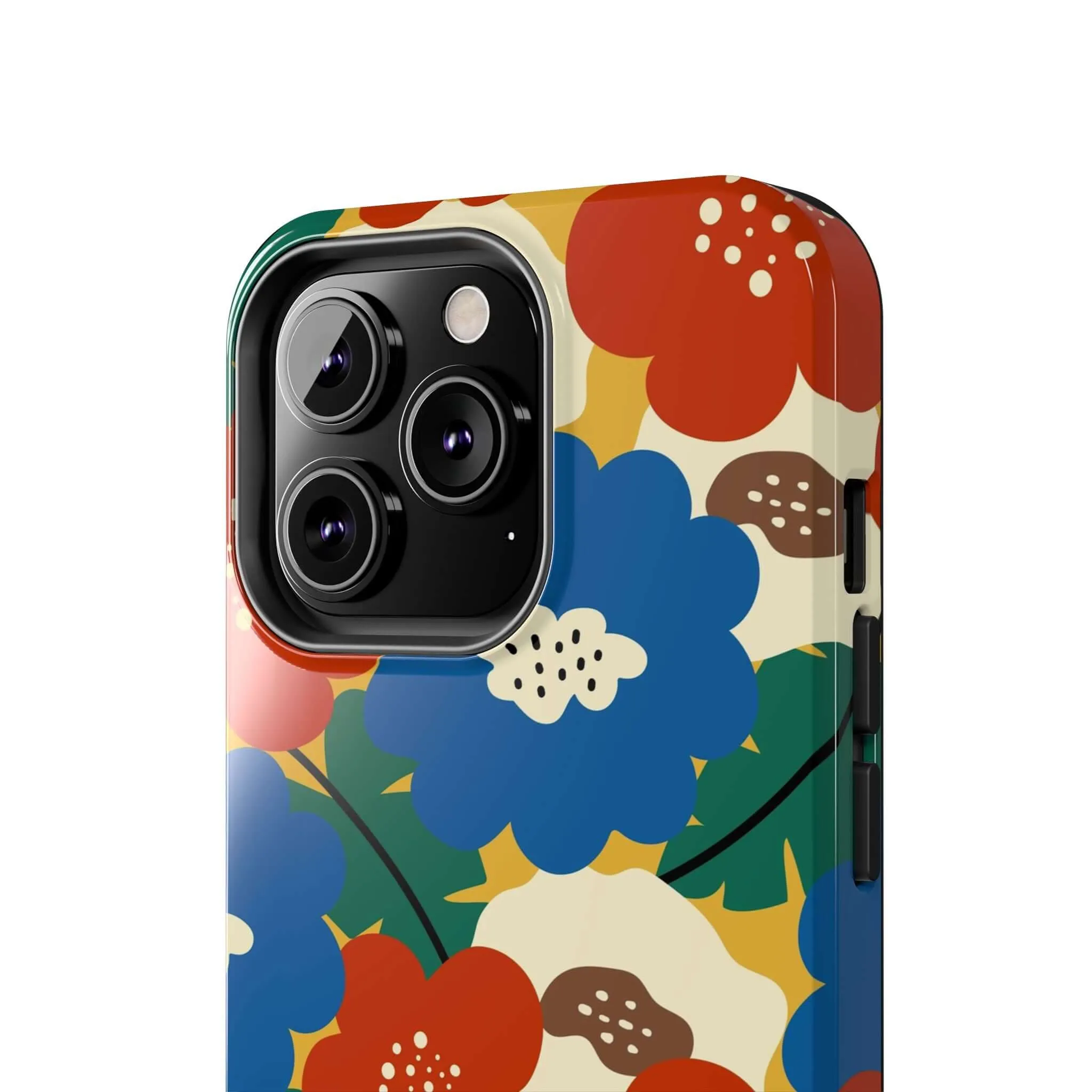 Retro Blooms | Red Flower Case