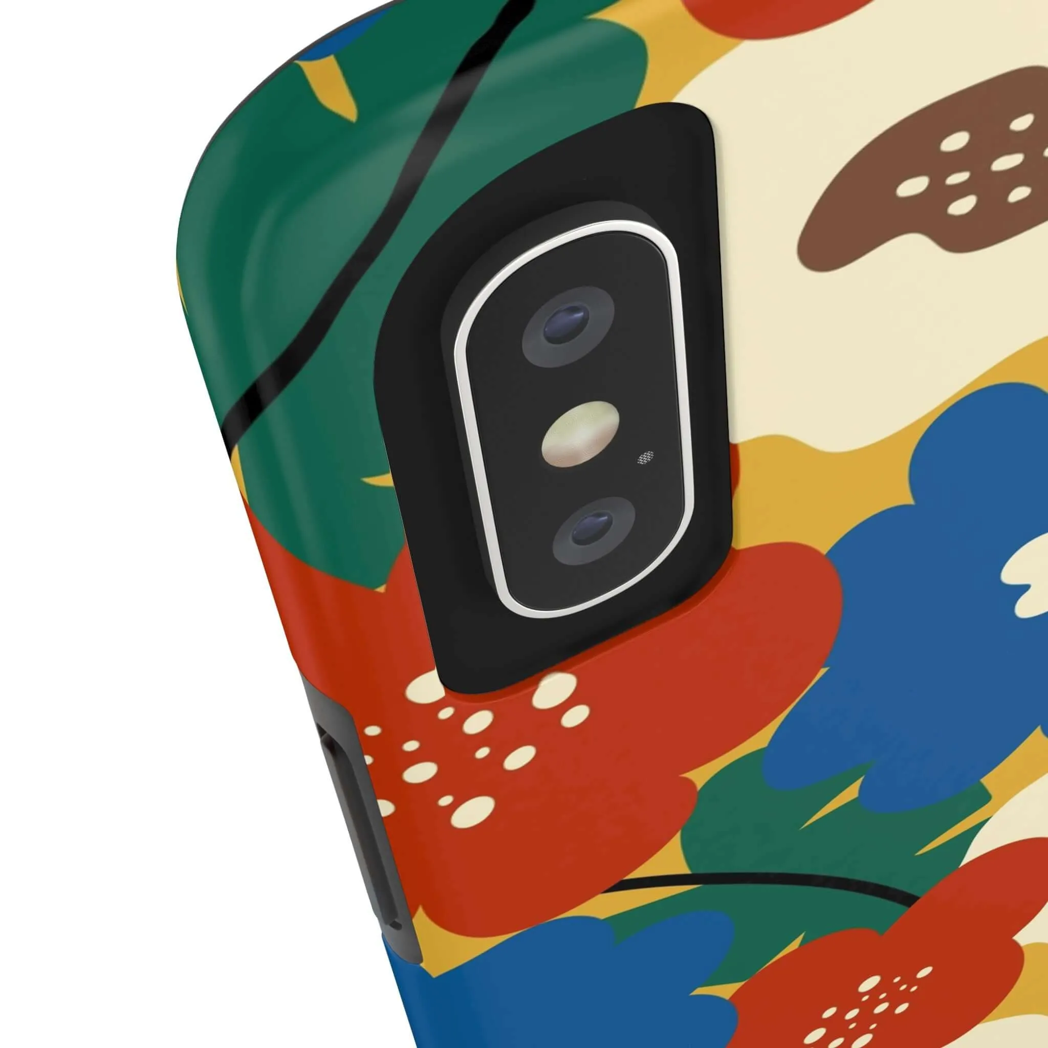 Retro Blooms | Red Flower Case