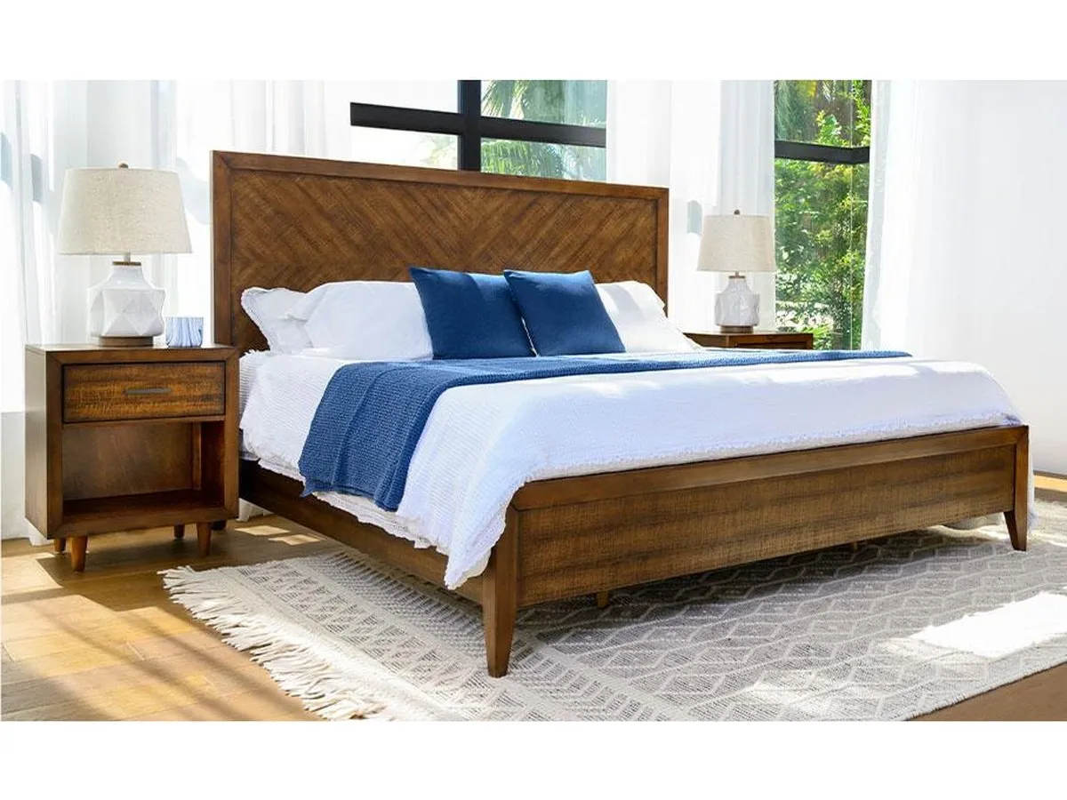 Retro Wood 3-pc Bedroom Set