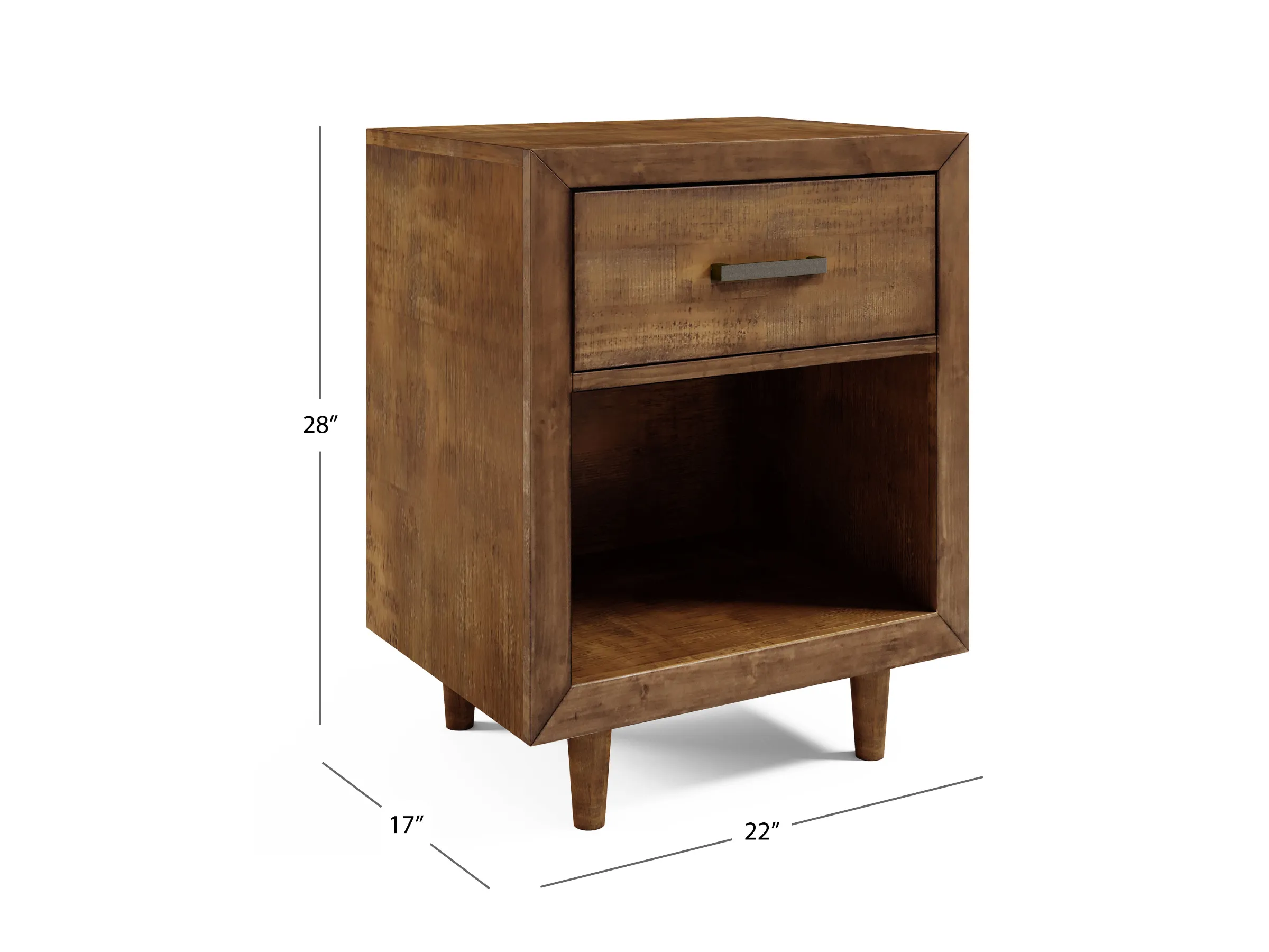 Retro Wood 3-pc Bedroom Set