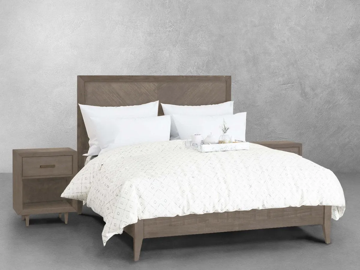 Retro Wood 3-pc Bedroom Set