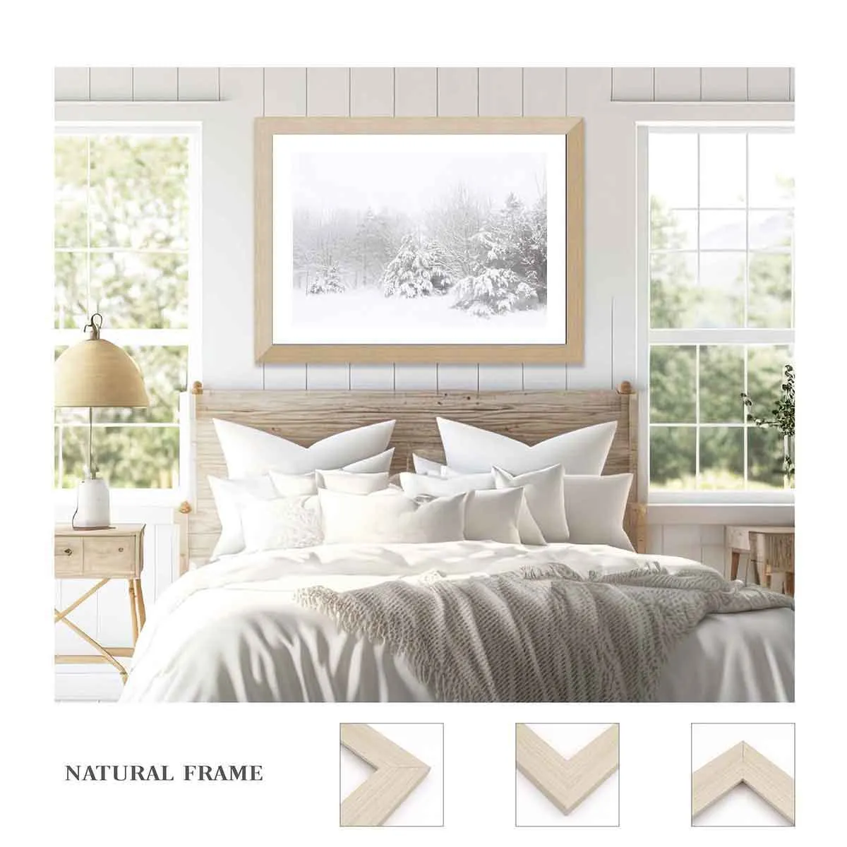 Snowy Pines Wall Art Print