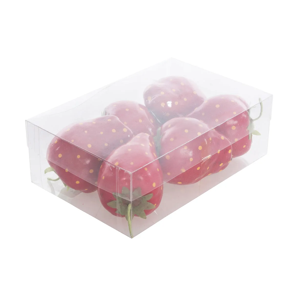 Strawberry Ornaments, Set of 6