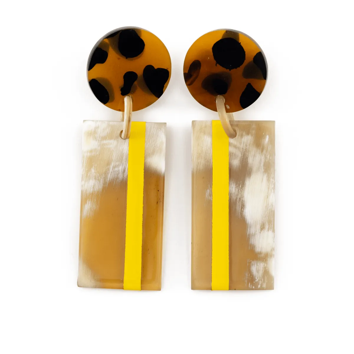 Sunny Striped Cabana Earrings