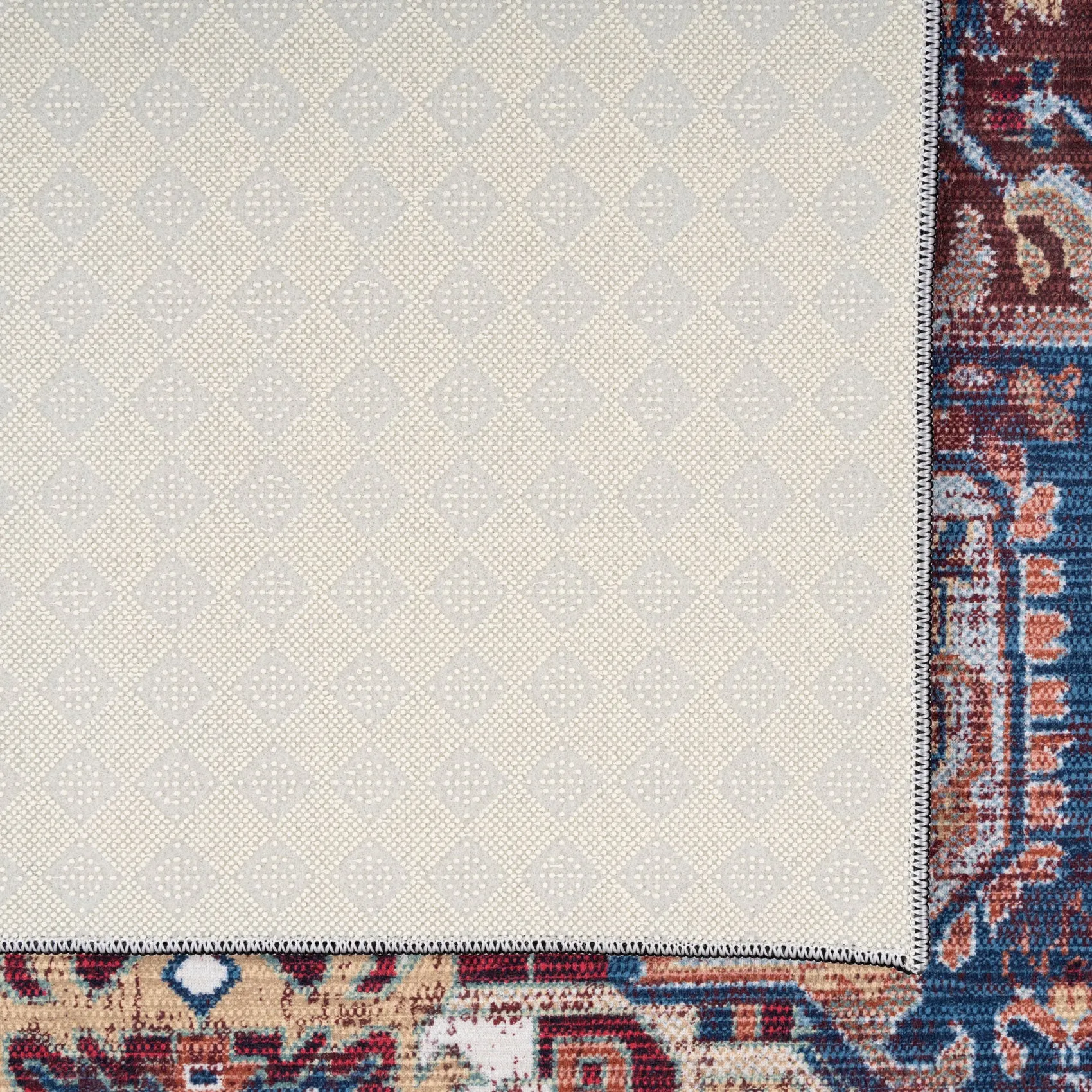 Washable Distressed Earthy Vintage Rug - Bonnie