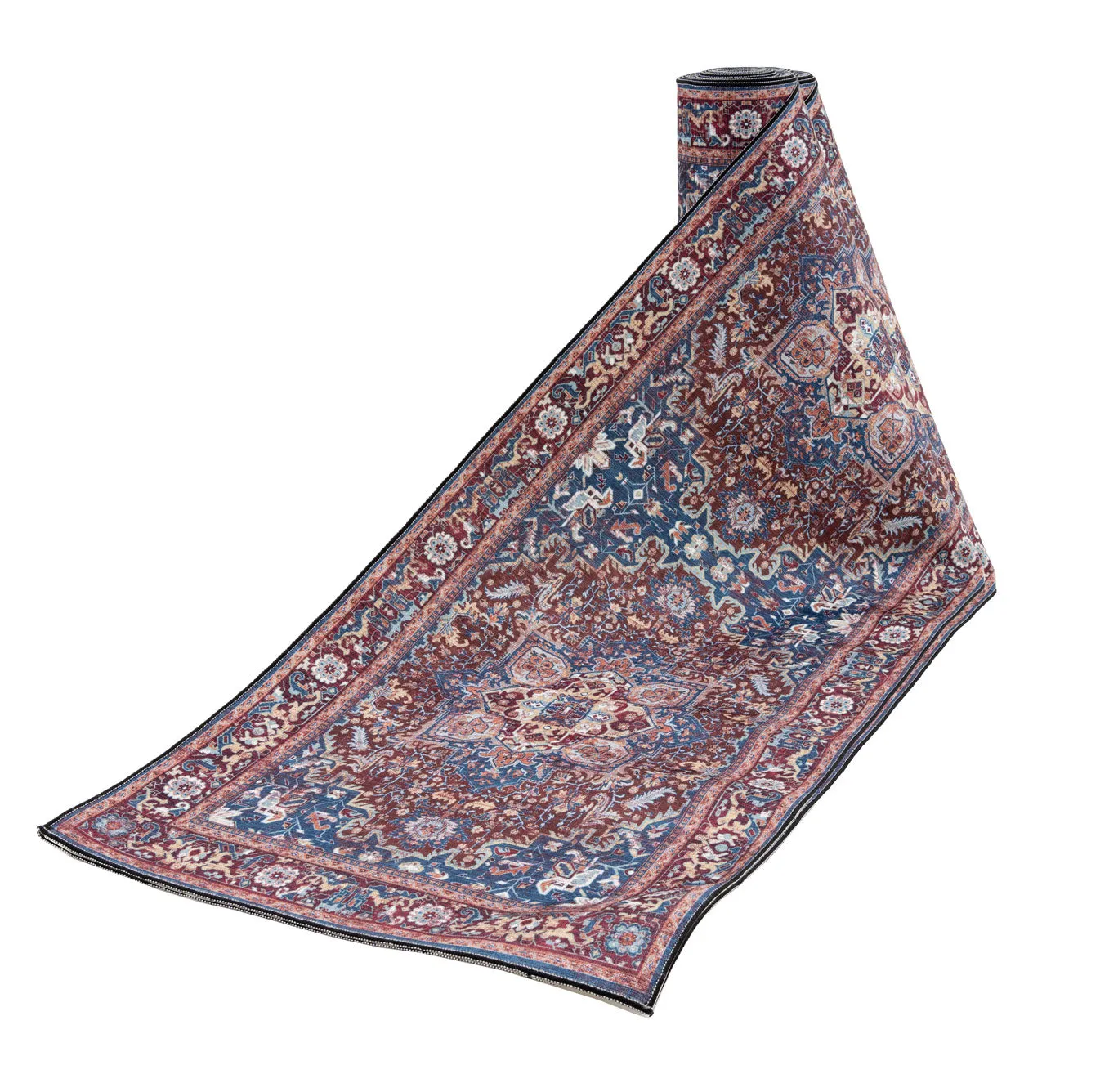 Washable Distressed Earthy Vintage Rug - Bonnie