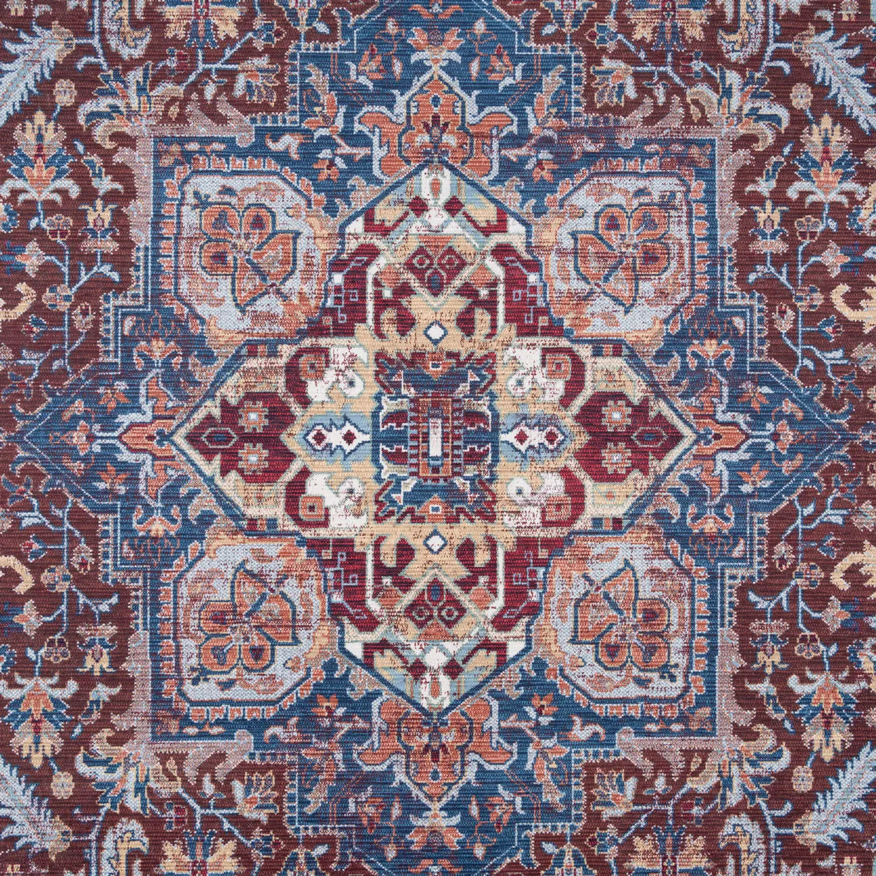 Washable Distressed Earthy Vintage Rug - Bonnie